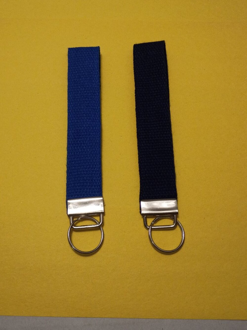 Canvas Wristlet Keychain Zipper Pull Handmade Accessory for Key Fob 2 Unique Col